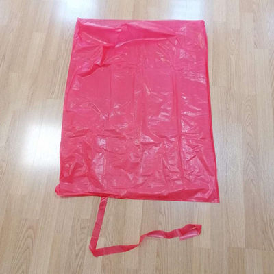 Worki na pranie rozpuszczalne w gorącej wodzie 660 mm x 840 mm, plastikowe torby na pranie PVA z czerwonym krawatem