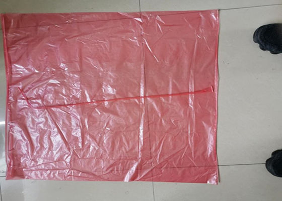 Różowe rozpuszczalne w gorącej wodzie torby na pranie do bielizny szpitalnej 840 mm x 660 mm x 25um