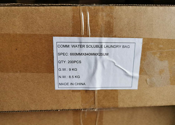 W pełni rozpuszczalny w wodzie worek na pranie PVA do kontroli zakażeń szpitalnych